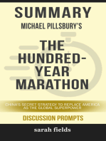 Summary: Michael Pillsbury's The Hundred-Year Marathon: China's Secret Strategy to Replace America as the Global Superpower