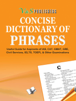 Concise Dictionary Of Phrases: Using Phrases to write attractive English