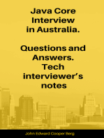 Java Core Interview in Australia. Questions and Answers. Tech interviewer’s notes