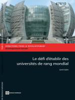 Le défi d'établir des universités de rang mondial