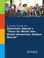 "A Study Guide for Sherman Alexie's ""How to Write the Great American Indian Novel"""