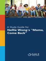 "A Study Guide for Nellie Wong's ""Mama, Come Back"""