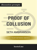 Summary: "Proof of Collusion: How Trump Betrayed America" by Seth Abramson | Discussion Prompts