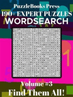 PuzzleBooks Press WordSearch – Volume 3: 190+ Expert Puzzles - Find Them All!