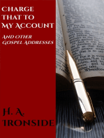 Charge that to my Account: And Other Gospel Addresses
