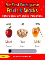 My First Portuguese Fruits & Snacks Picture Book with English Translations: Teach & Learn Basic Portuguese words for Children, #3