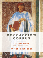 Boccaccio’s Corpus: Allegory, Ethics, and Vernacularity