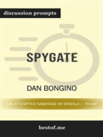 Summary: "Spygate: The Attempted Sabotage of Donald J. Trump" by Dan Bongino | Discussion Prompts