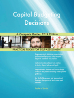 Capital Budgeting Decisions A Complete Guide - 2019 Edition