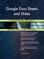 Google Docs Sheets and Slides A Complete Guide - 2019 Edition