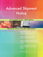 Advanced Shipment Notice A Complete Guide - 2019 Edition