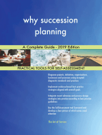 why succession planning A Complete Guide - 2019 Edition