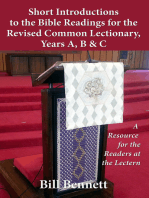 Short Introductions to the Bible Readings for the Revised Common Lectionary,Years a, B & C: A Resource for the Readers at the Lectern