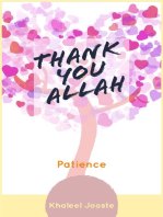 Thank You Allah: Patience