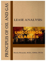 Principles of Oil and Gas Lease Analysis: Uncommon Clauses: Principles of Oil and Gas Lease Analysis, #2