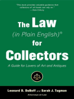 The Law (in Plain English) for Collectors: A Guide for Lovers of Art and Antiques