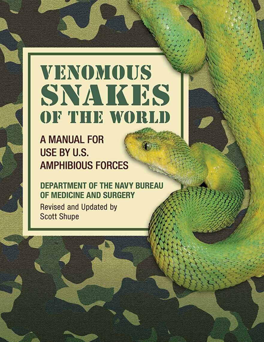 Venomous Snakes of the World by Department of the Navy Bureau of