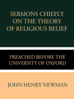 Sermons Chiefly on the Theory of Religious Belief