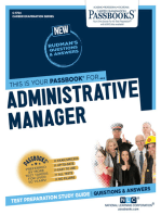 Administrative Manager: Passbooks Study Guide