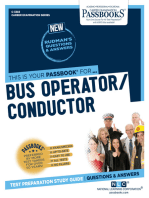 Bus Operator / Conductor: Passbooks Study Guide