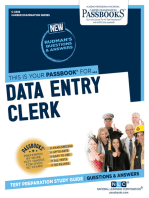 Data Entry Clerk: Passbooks Study Guide