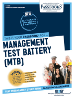 Management Test Battery (MTB): Passbooks Study Guide