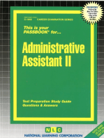Administrative Assistant II: Passbooks Study Guide