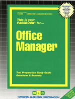 Office Manager: Passbooks Study Guide