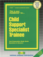Child Support Specialist Trainee: Passbooks Study Guide