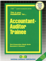 Accountant-Auditor Trainee: Passbooks Study Guide