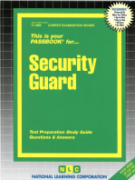 Security Guard: Passbooks Study Guide