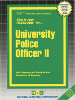 University Police Officer II: Passbooks Study Guide