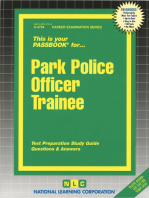 Park Police Officer Trainee: Passbooks Study Guide