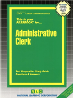 Administrative Clerk: Passbooks Study Guide