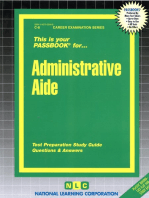 Administrative Aide: Passbooks Study Guide