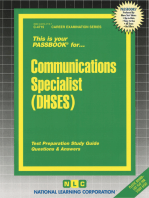Communications Specialist (DHSES): Passbooks Study Guide