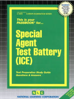 Special Agent Test Battery (ICE): Passbooks Study Guide