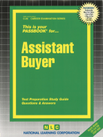 Assistant Buyer: Passbooks Study Guide
