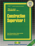 Construction Supervisor I: Passbooks Study Guide