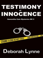 Testimony of Innocence: Samantha Cain Mystery Series, #2