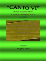 Canto VI. Adagio per corno in fa e quartetto strumentale. Versione partitura (strumenti