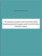 The bankruptcy prediction model Z-ScoreM for Italian Manufacturing Listed Companies and Z'-ScoreM for Italian Industrial Company