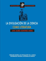 La divulgación de la ciencia como literatura