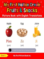My First Haitian Creole Fruits & Snacks Picture Book with English Translations