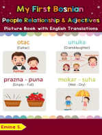 My First Bosnian People, Relationships & Adjectives Picture Book with English Translations