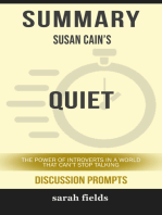 Summary: Susan Cain's Quiet: The Power of Introverts in a World That Can't Stop Talking