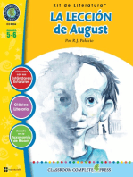 La Lección de August - Kit de Literatura Gr. 5-6: Spanish Version