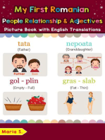 My First Romanian People, Relationships & Adjectives Picture Book with English Translations