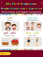 My First Romanian People, Relationships & Adjectives Picture Book with English Translations: Teach & Learn Basic Romanian words for Children, #13