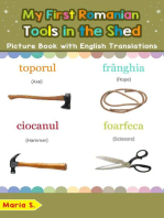 My First Romanian Tools in the Shed Picture Book with English Translations